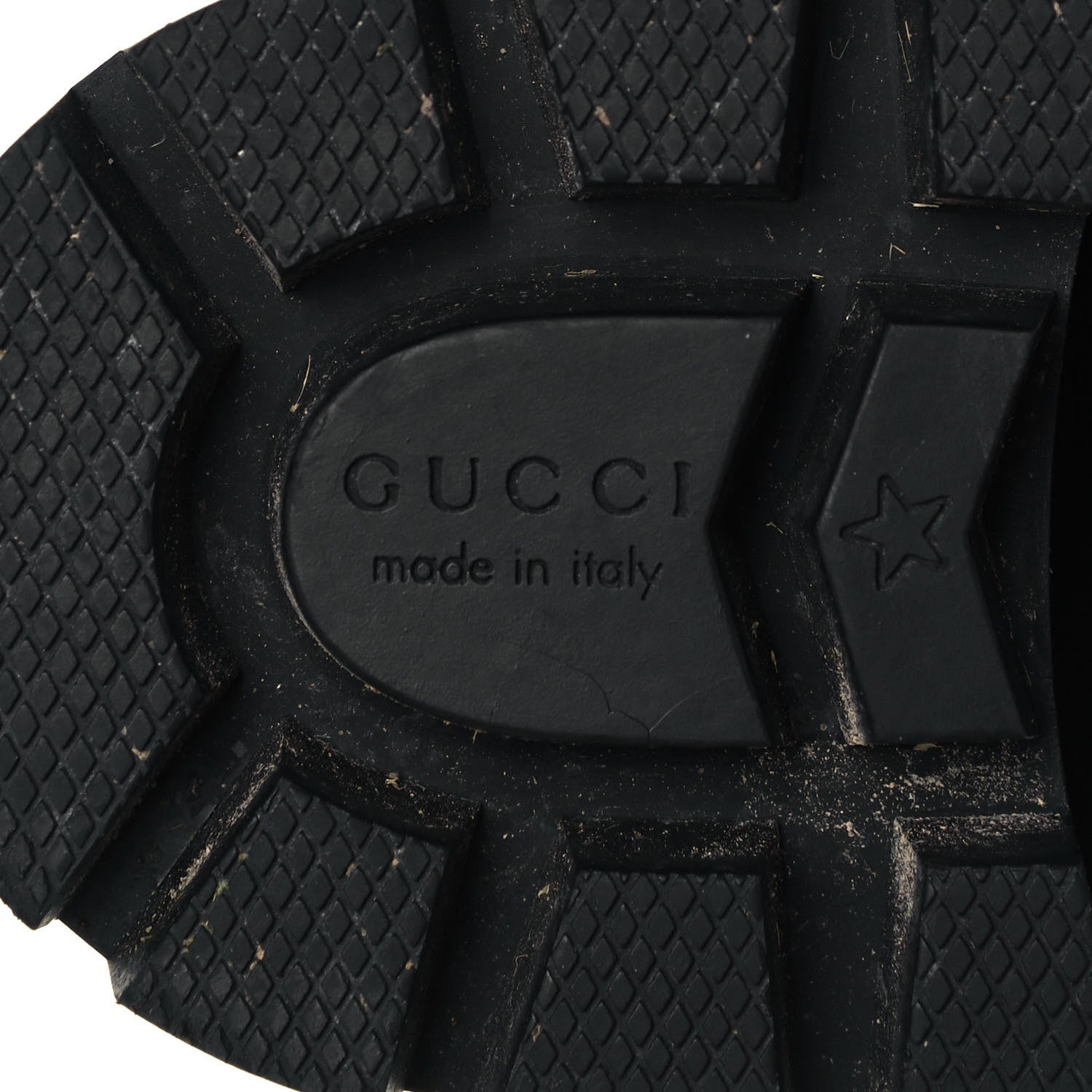 Gucci Magnum Calfskin Pearl Lace Up Combat Ankle Boots 39.5 Black 6 of 8