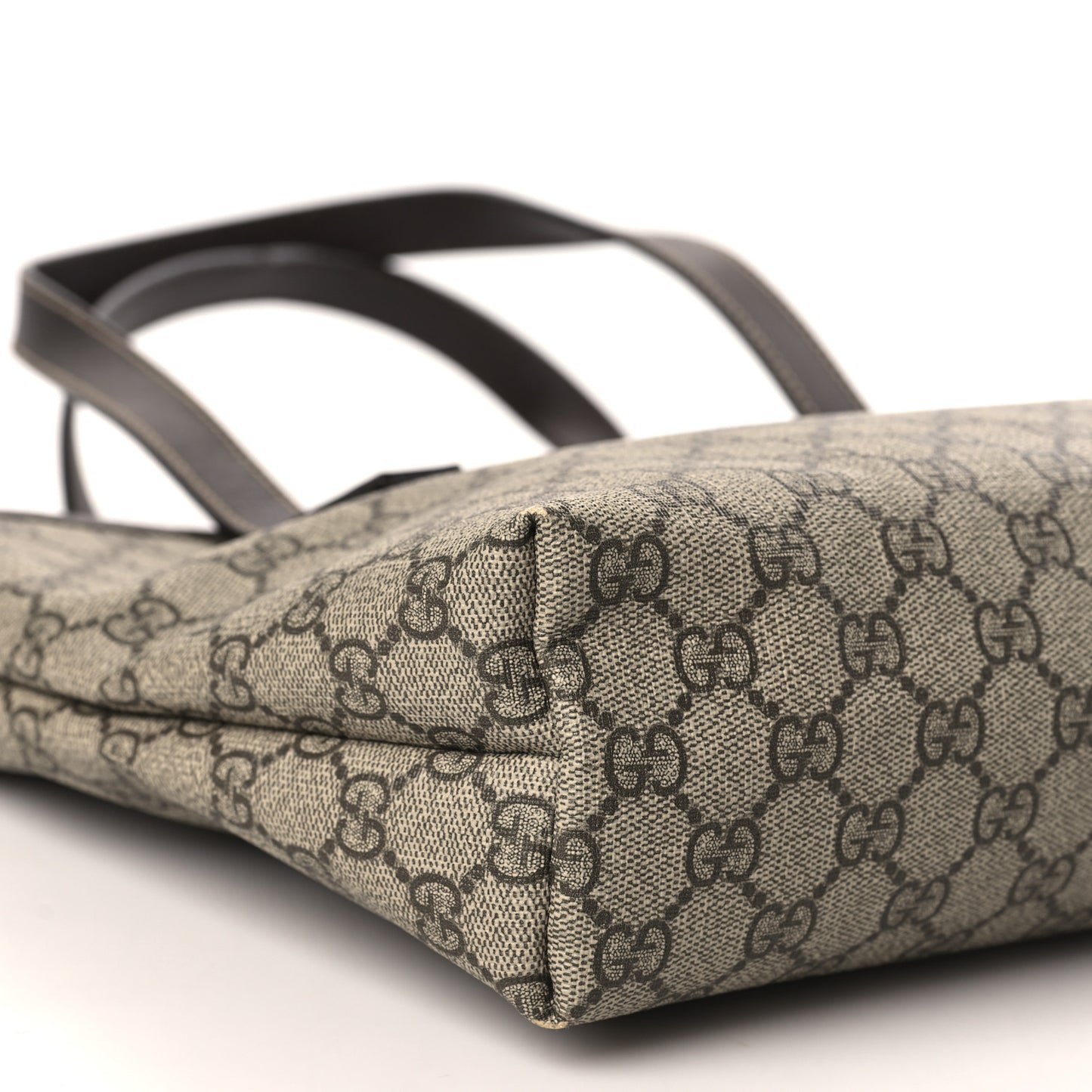GG Supreme Monogram Small Joy Tote Dark Brown