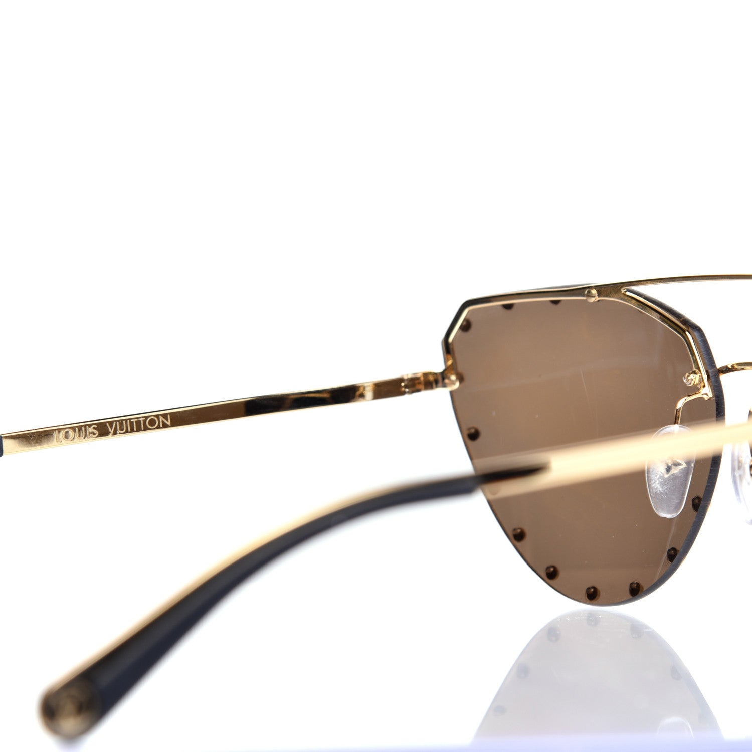 Louis Vuitton LV The Party Sunglasses Z0983E Gold 6 of 8