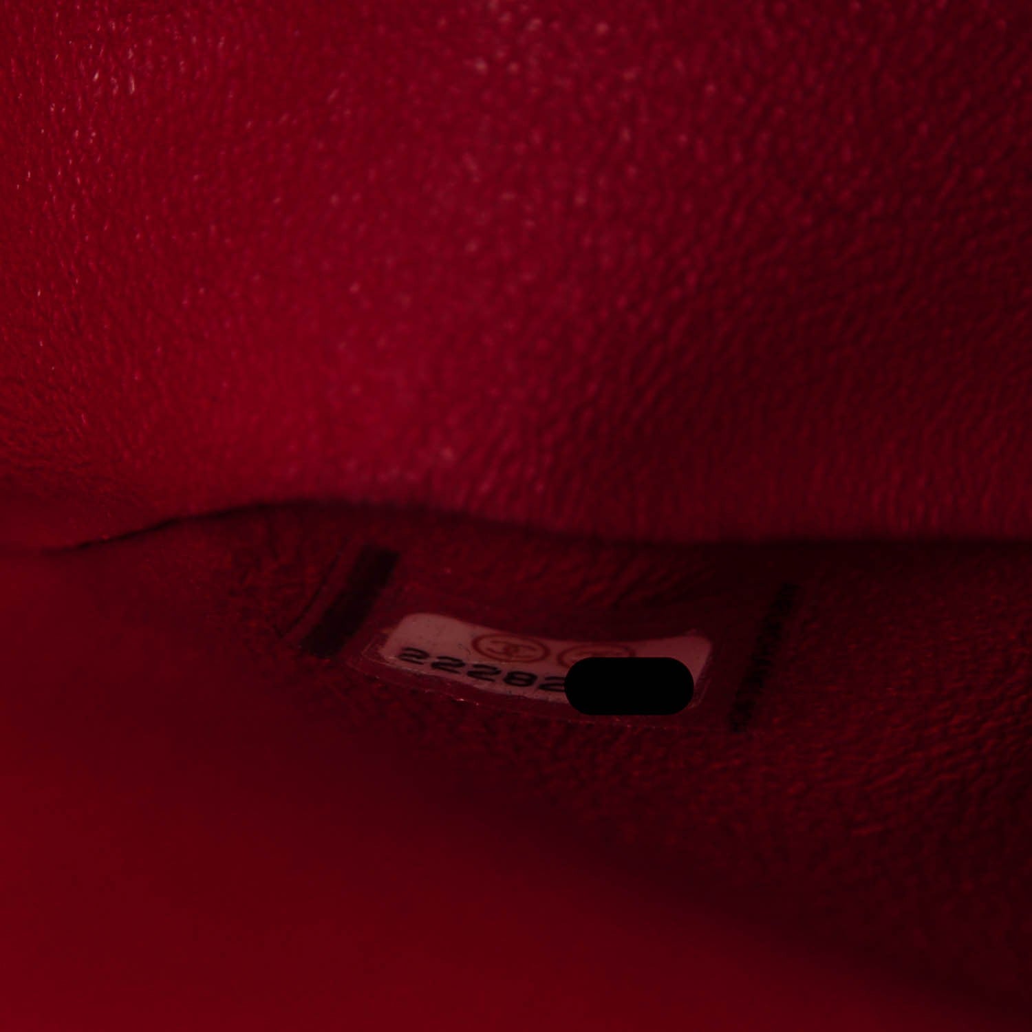 Chanel Caviar Chevron Quilted Jumbo Double Flap Red 8 of 8