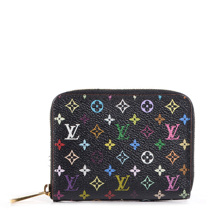 Louis Vuitton Monogram Multicolor Zippy Coin Purse Black Grenade 1 of 7