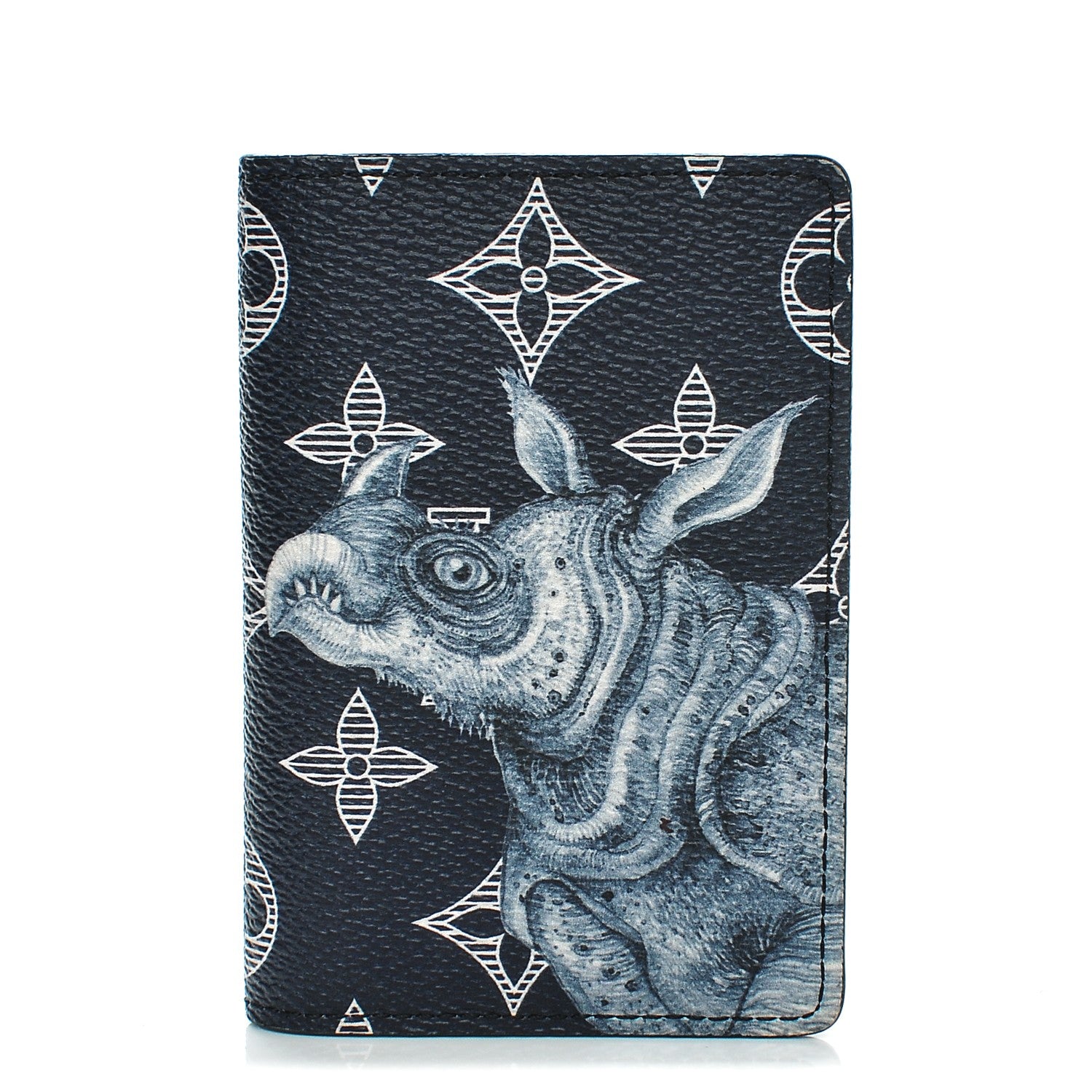 Louis Vuitton Savane Monogram Chapman Rhinoceros Pocket Organizer Encre 1 of 6