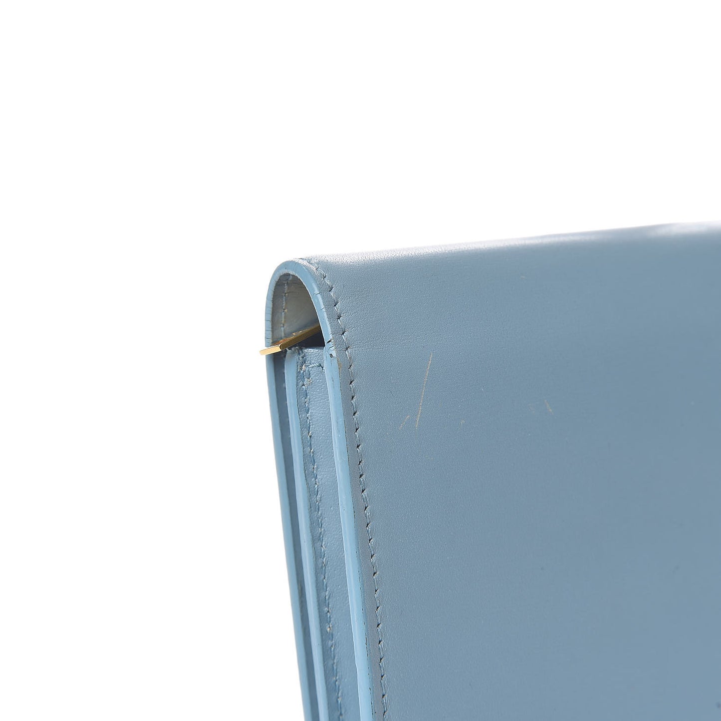 Calfskin Classic Large Marquage Flap Wallet Blue