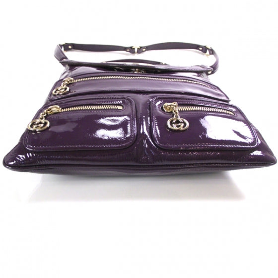 Patent Britt Messenger Bag Purple