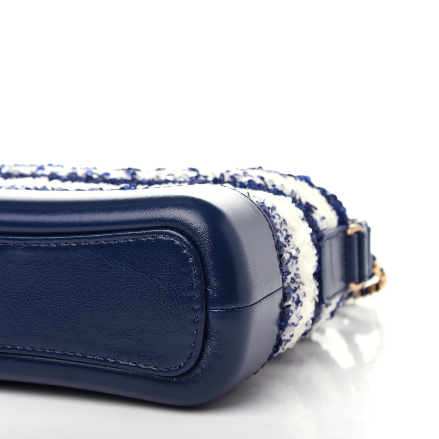 Chanel Sequin Calfskin Small Gabrielle Hobo Blue White 9 of 10