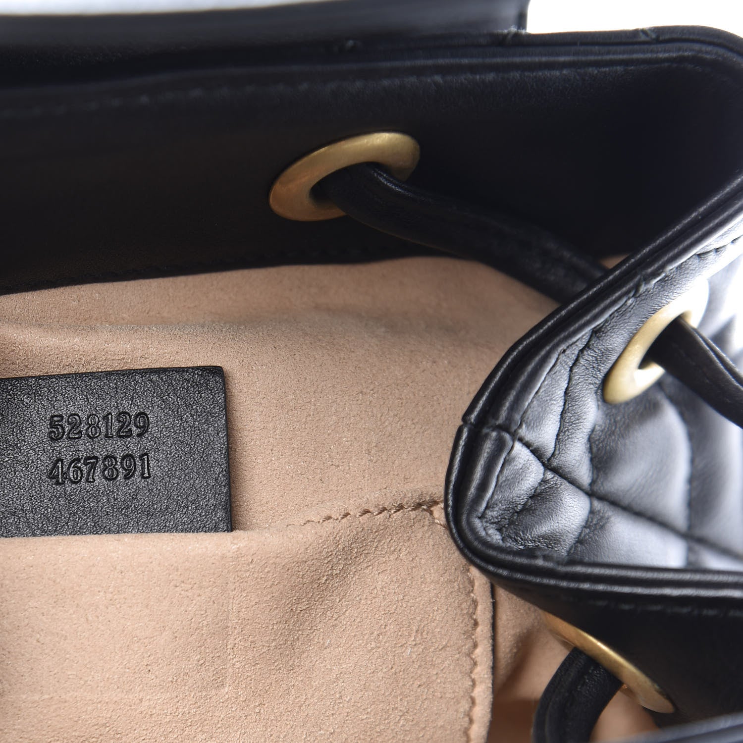 Gucci Calfskin Matelasse GG Marmont Flap Backpack Black 8 of 10