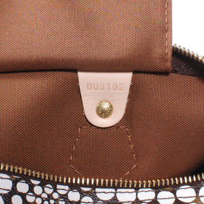 Louis Vuitton Monogram Kusama Town Speedy 30 White 6 of 8