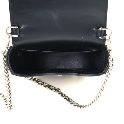 Miu Miu Calfskin Crystal Embellished Camouflage Chain Crossbody Bag 4 of 9