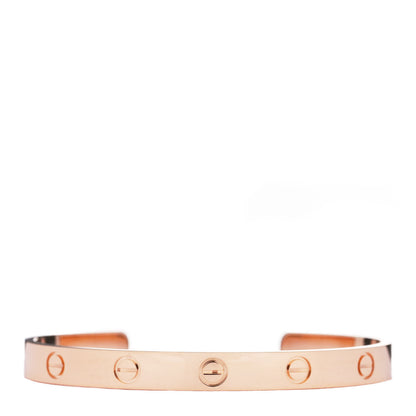 Cartier 18K Pink Gold LOVE Cuff Bracelet 17 1 of 5