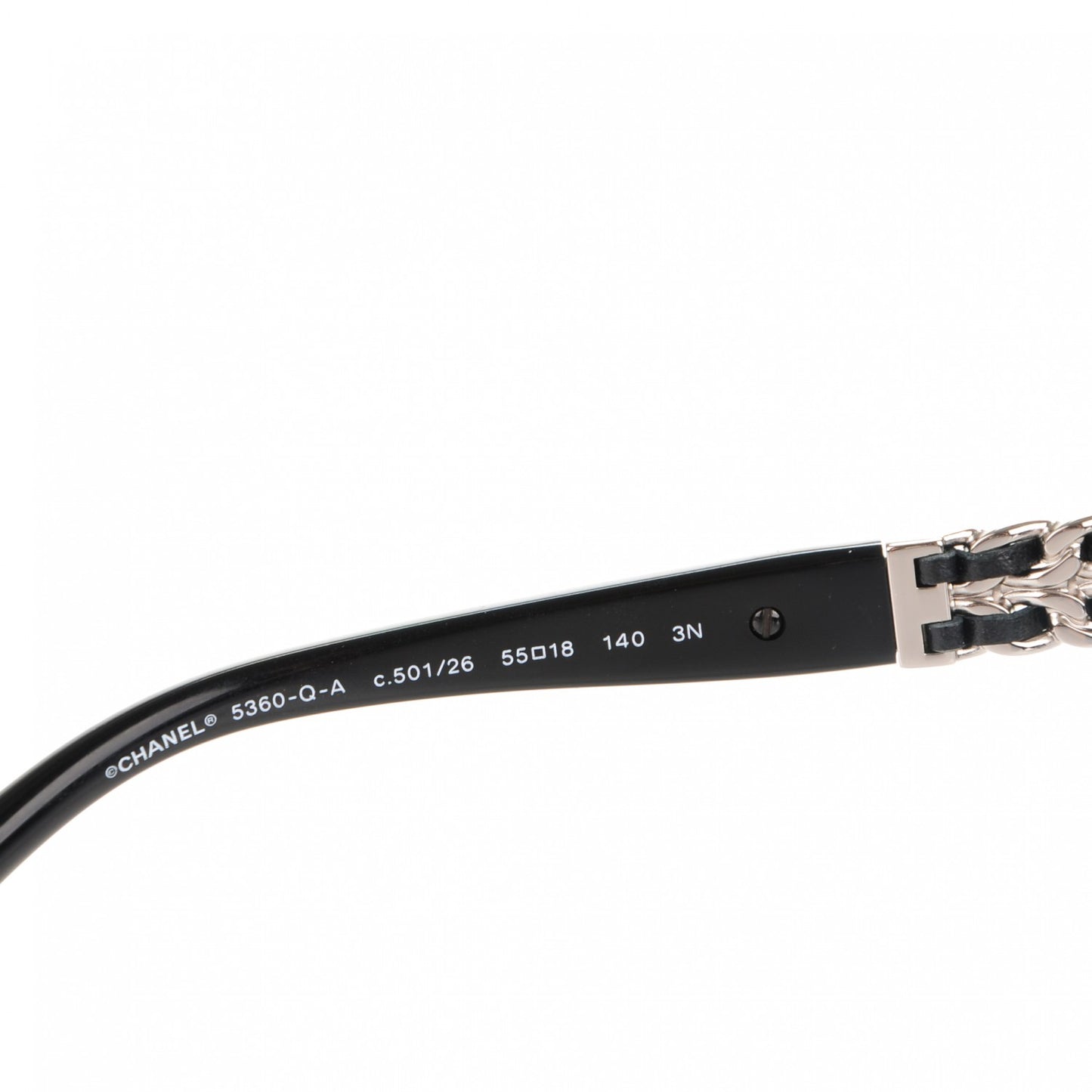 Square Chain Sunglasses 5360-Q-A Black