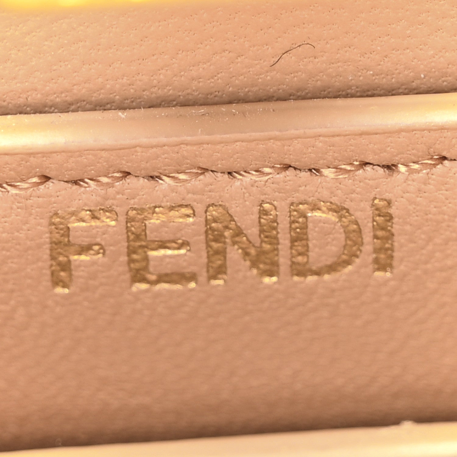 Fendi Shiny Nappa Petite Peekaboo I SEE U Satchel Miele Scuro 6 of 9