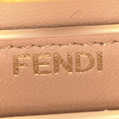 Fendi Shiny Nappa Petite Peekaboo I SEE U Satchel Miele Scuro 6 of 9