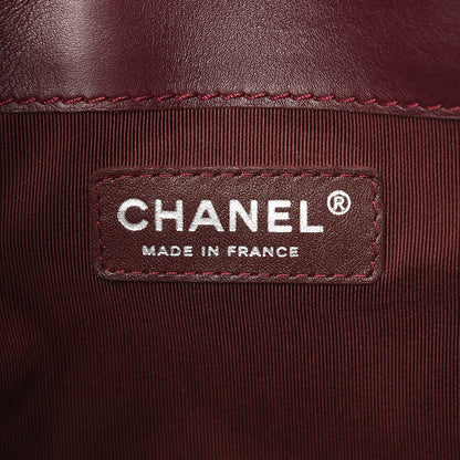 Chanel Calfskin New Medium Boy Reverso Flap Burgundy 6 of 7