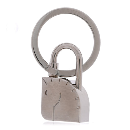 Hermes Palladium Cadenas Horse Key Ring 1 of 5