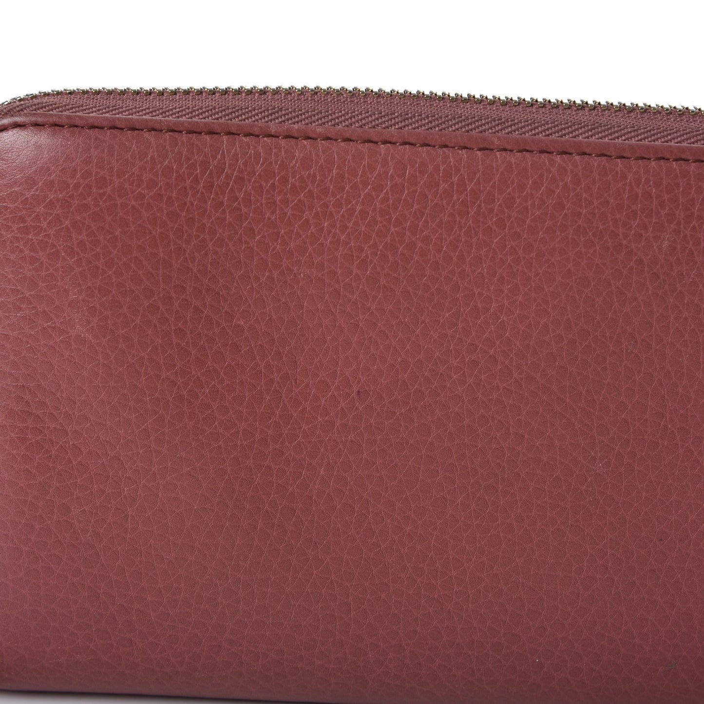 Pebbled Calfskin Soho Zip Around Wallet Peonia Flower