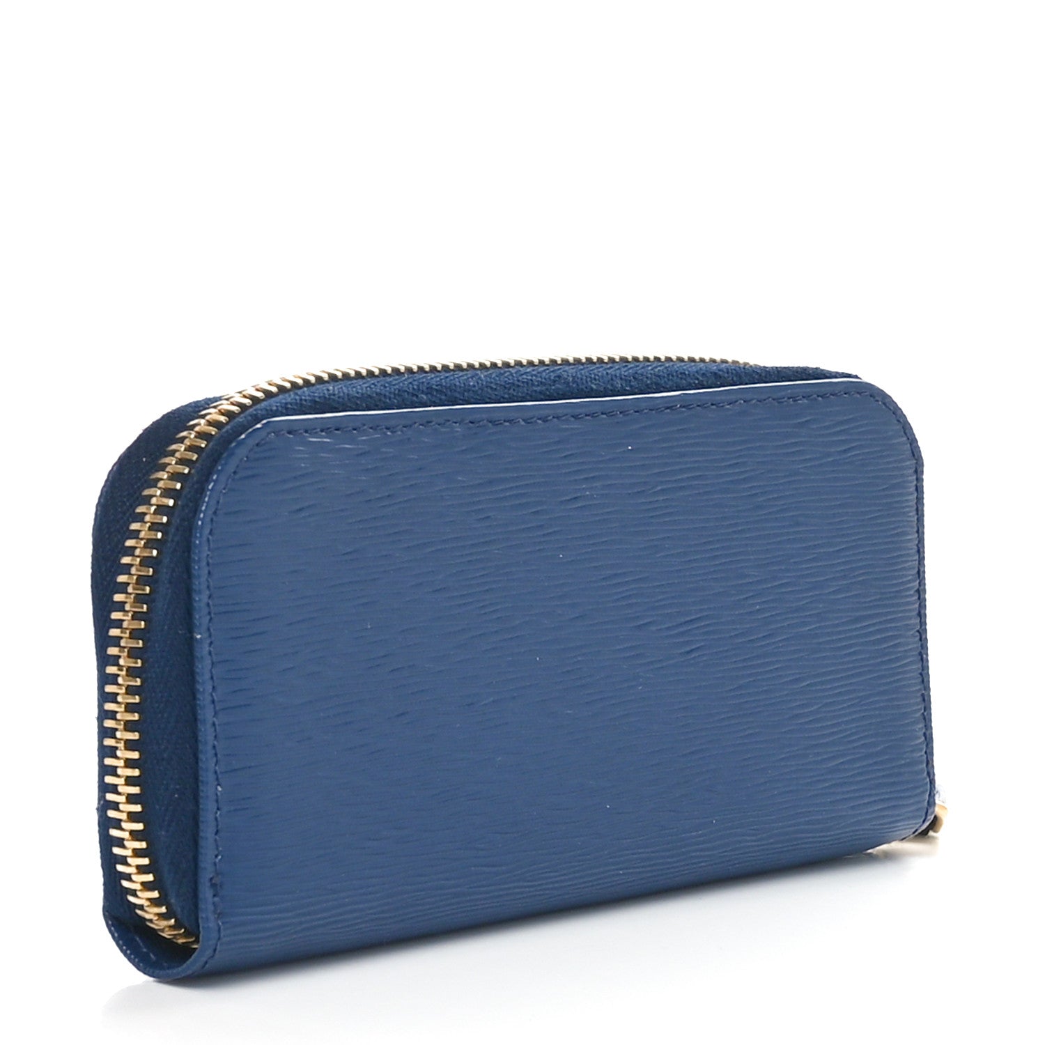Prada Vitello Move Zip Around Key Holder Bleutte 3 of 12