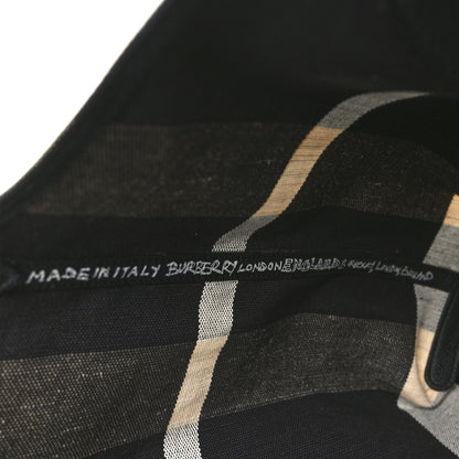 Burberry Coated Canvas Mega Check Medium Doodle Tote Black White 6 of 9