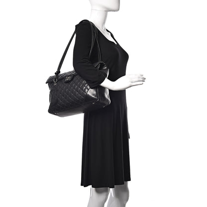 Chanel Calfskin Quilted Large Cambon Flap Black 2 of 19