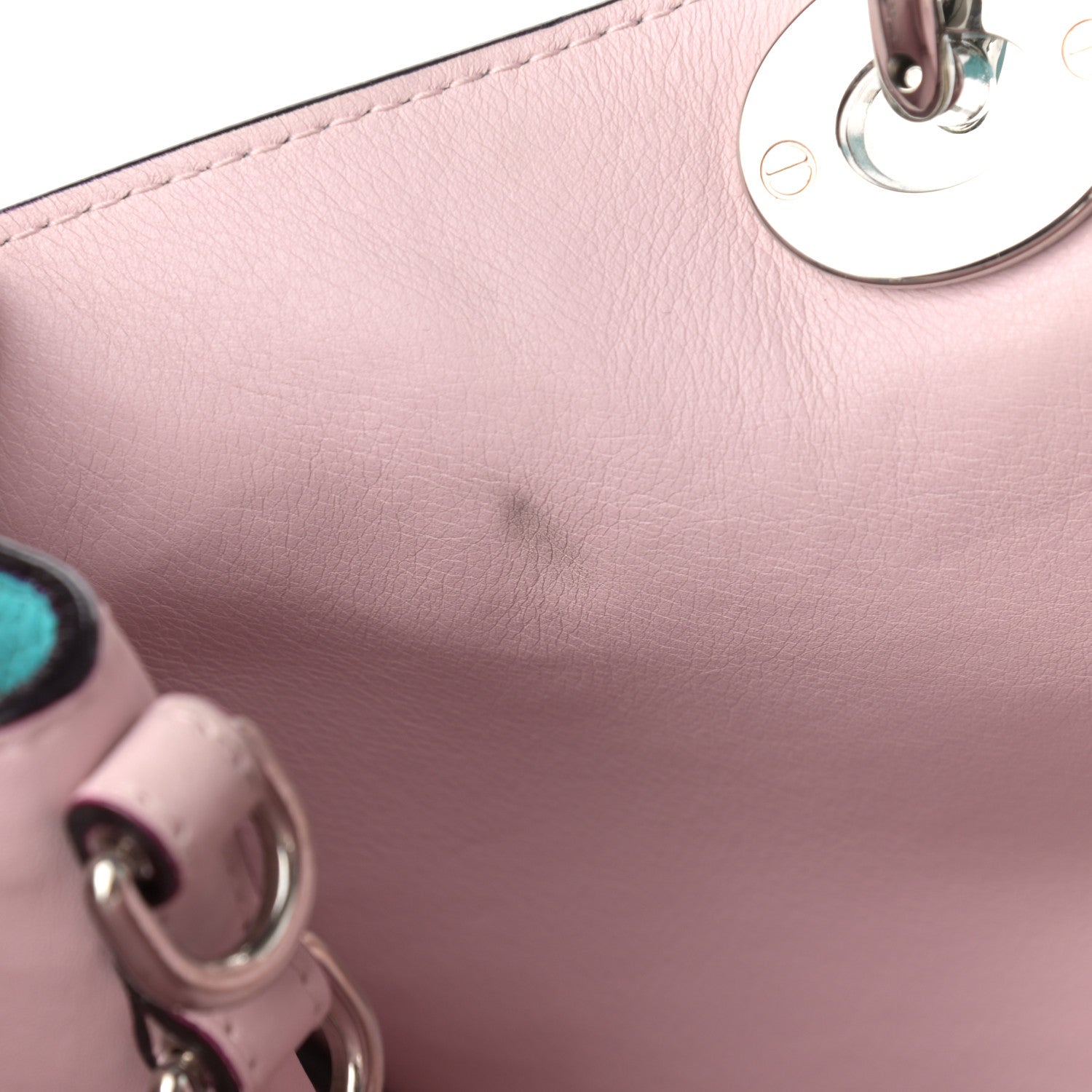 Christian Dior Bullcalf Medium Diorissimo Tote Turquoise 11 of 11