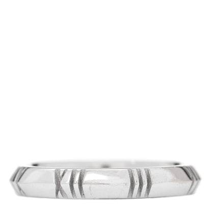 Tiffany 18K White Gold Atlas X Closed Narrow Ring 49 5 1 of 5