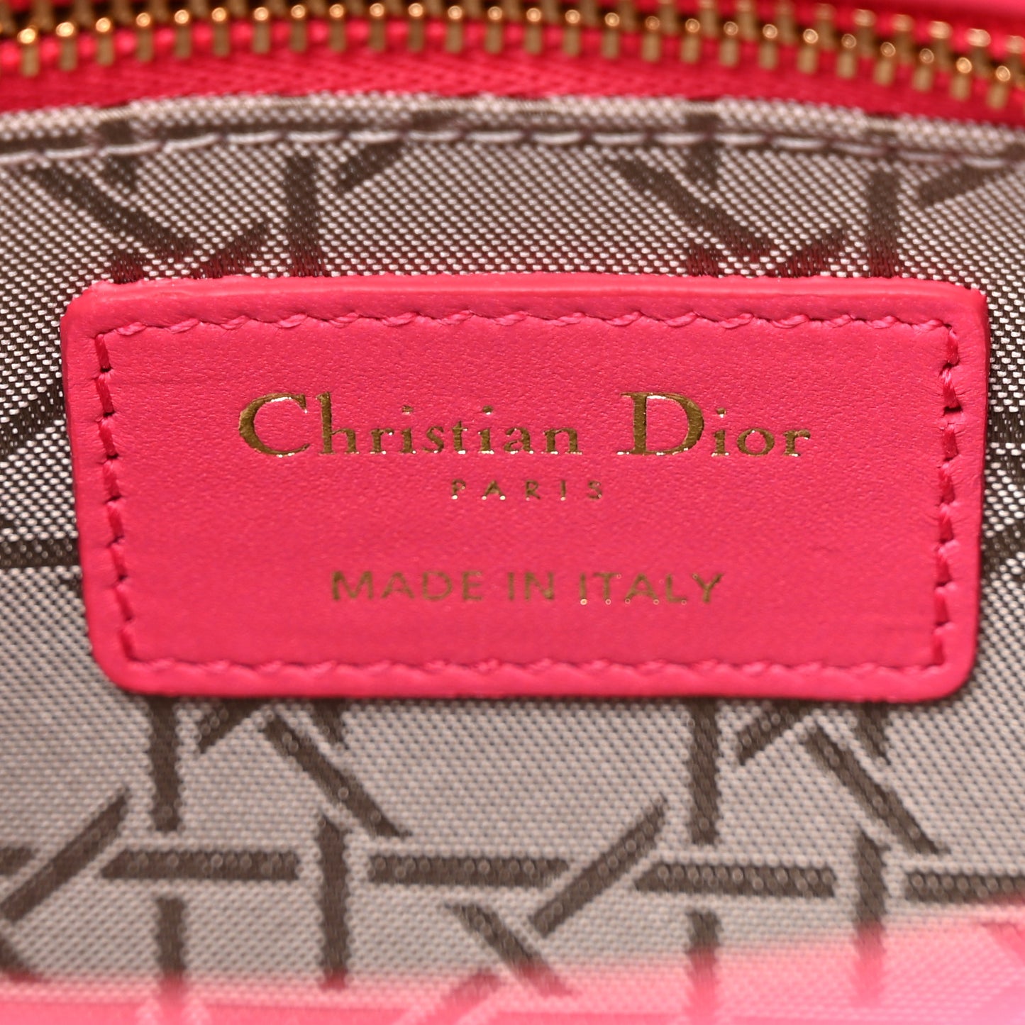 Lambskin Cannage Small My ABCDior Lady Dior Fraise