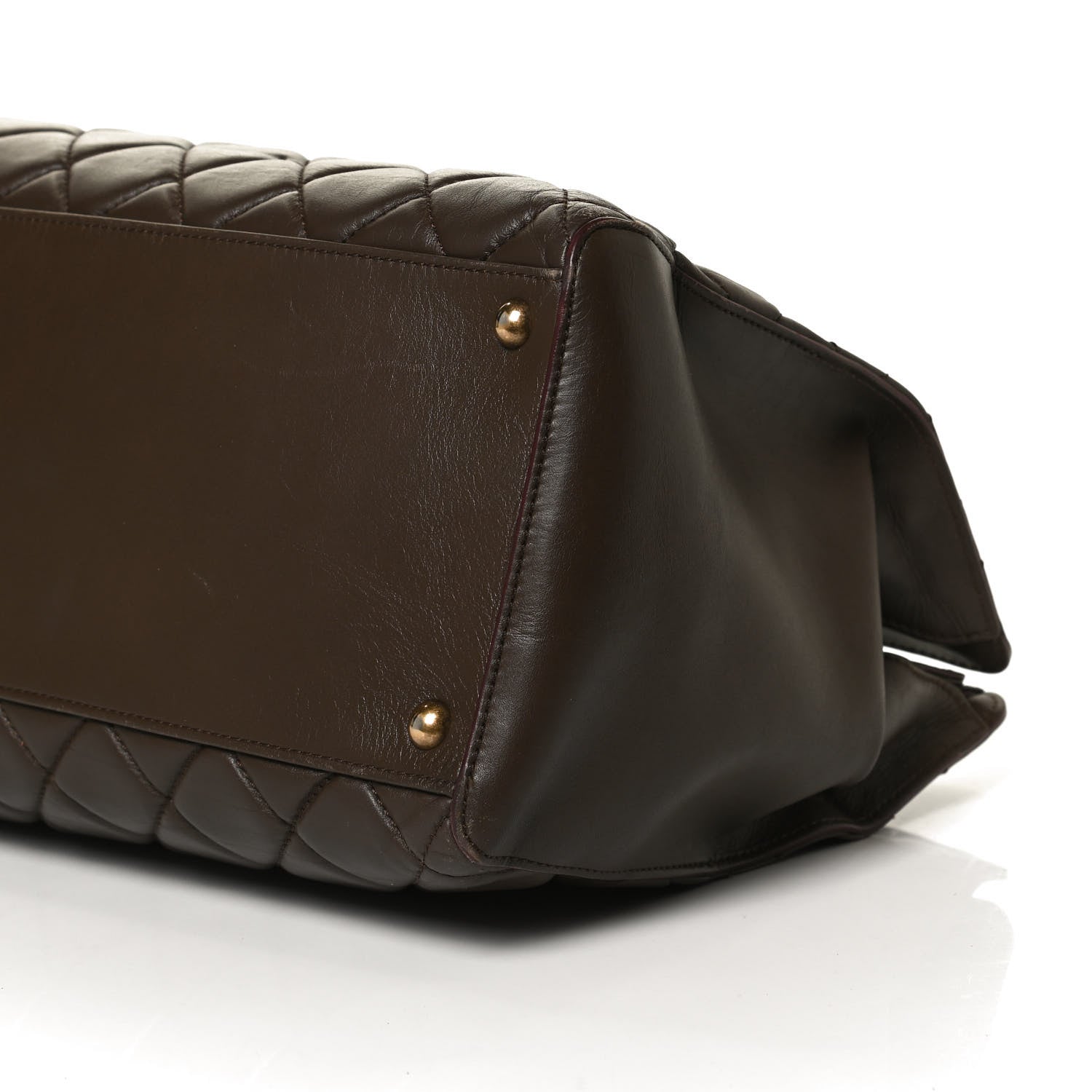 Chanel Calfskin Quilted Perfect Edge Tote Brown 9 of 9