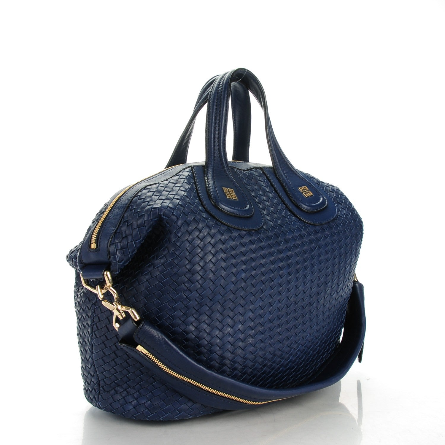 Givenchy Lambskin Woven Medium Nightingale Navy 3 of 7