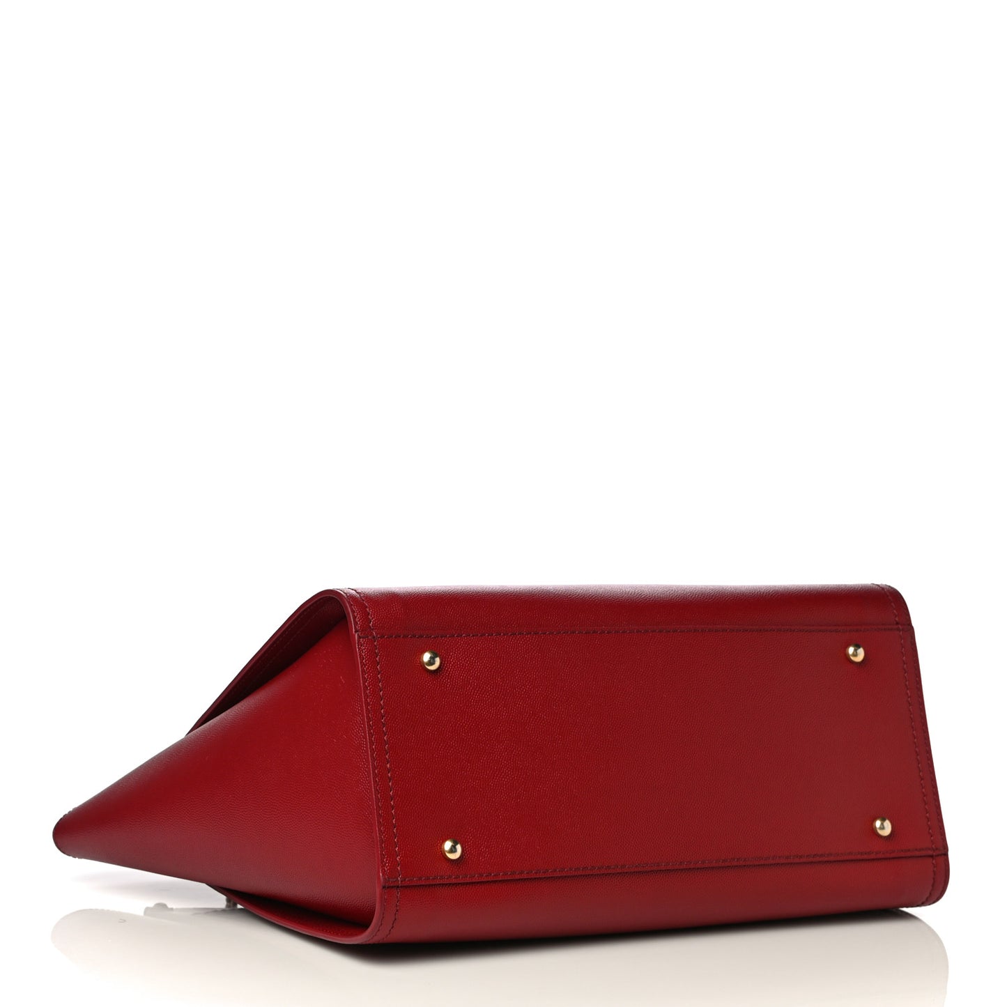 Caviar Small Studded Deauville Tote Red