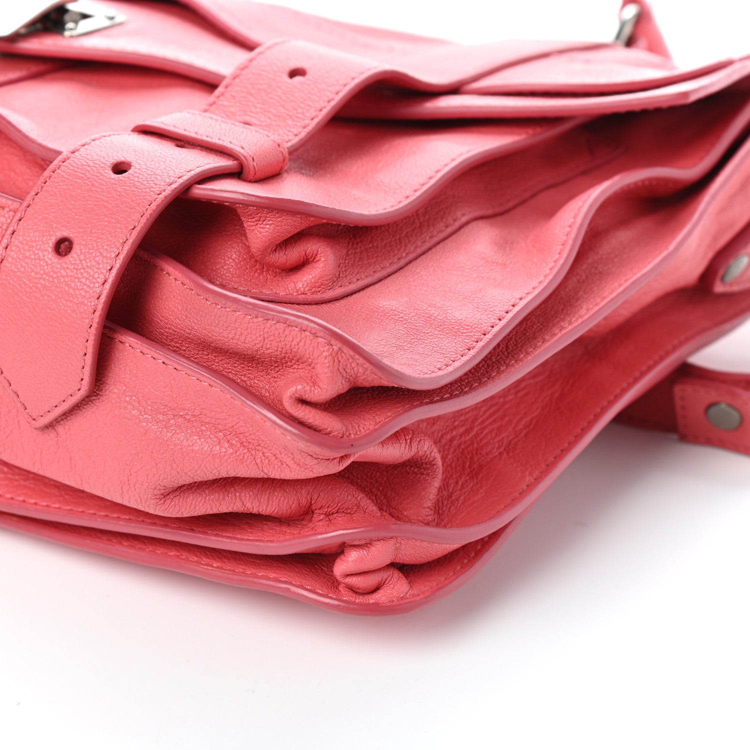Proenza Schouler Lambskin Medium PS1 Satchel Hibiscus 9 of 9