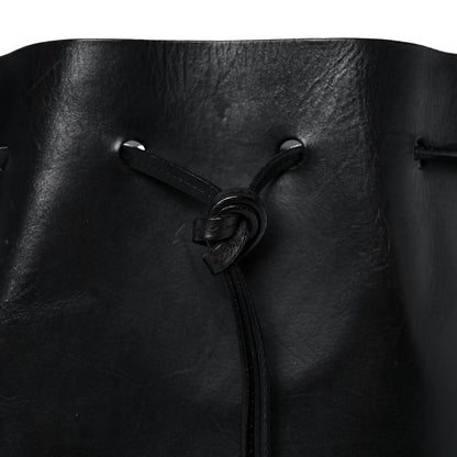 Mansur Gavriel Vegetable Tanned Calfskin Bucket Bag Black Marina 7 of 13