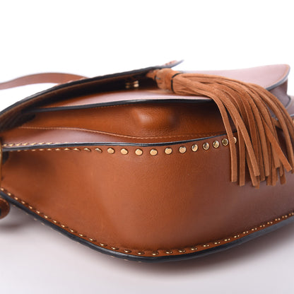 Chloe Calfskin Braided Medium Hudson Shoulder Bag Caramel 9 of 10