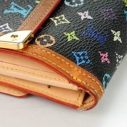 Louis Vuitton Monogram Multicolor Porte-Monnaie Billets Wallet Black 11 of 11