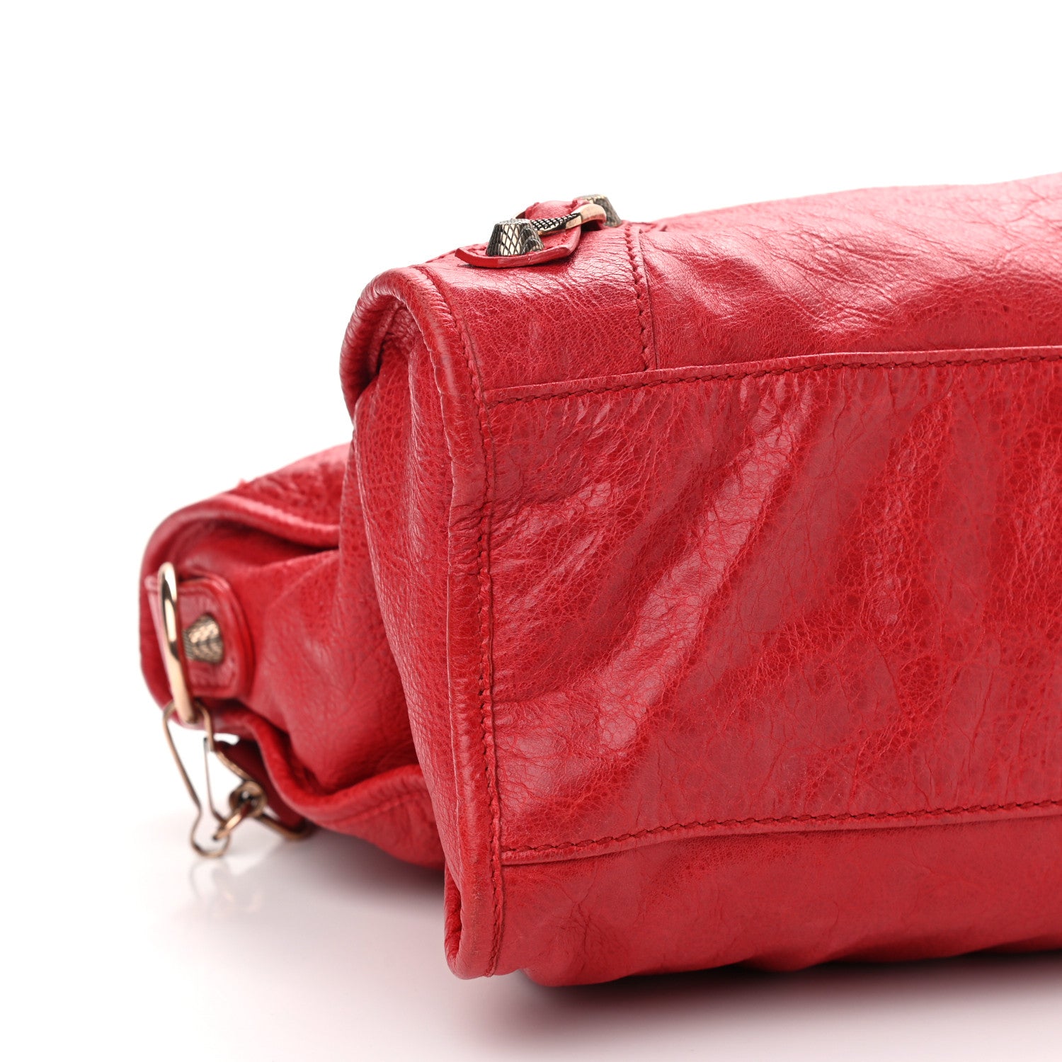 Balenciaga Agneau Giant 12 Rose Gold Hardware City Rouge Coquelicot 8 of 9