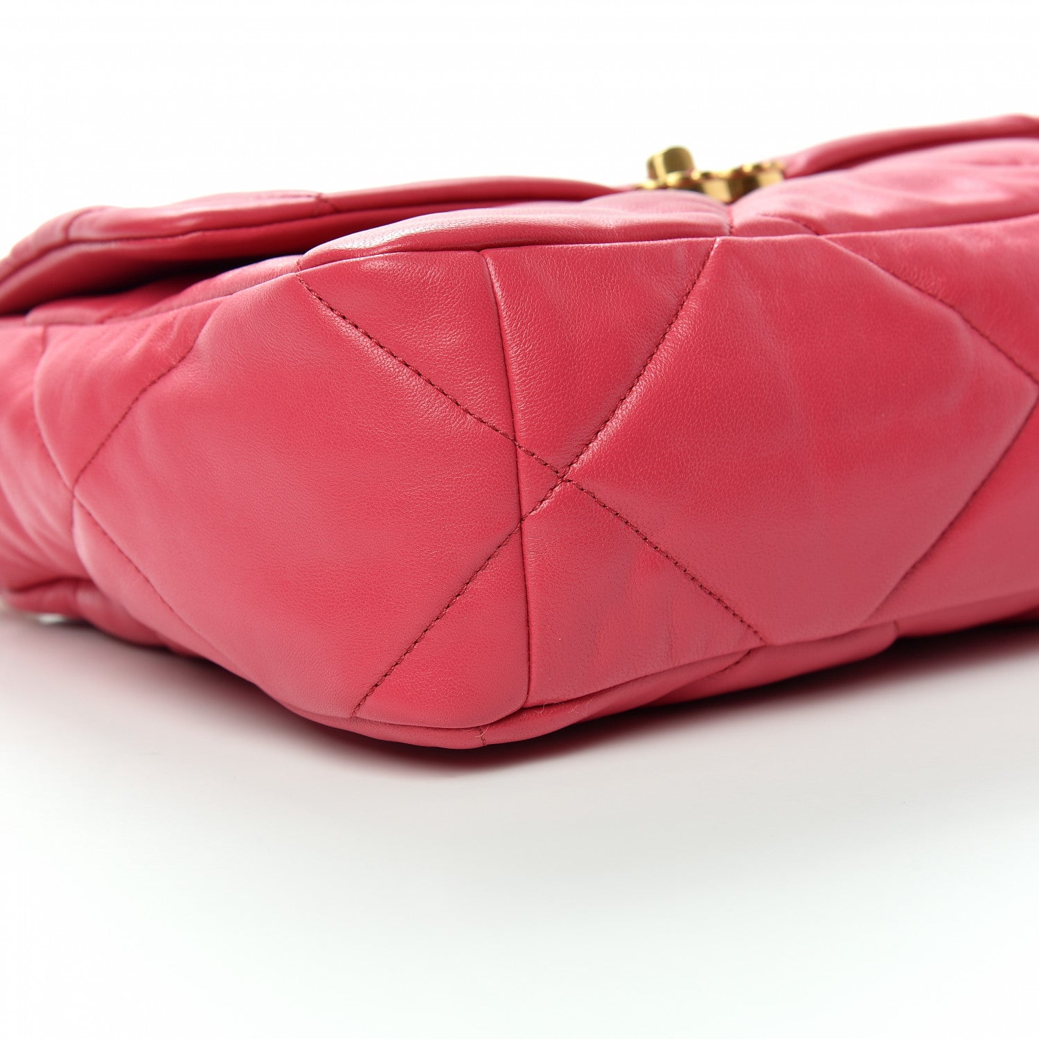 Chanel Lambskin Quilted Large Chanel 19 Flap Dark Pink 6 of 10