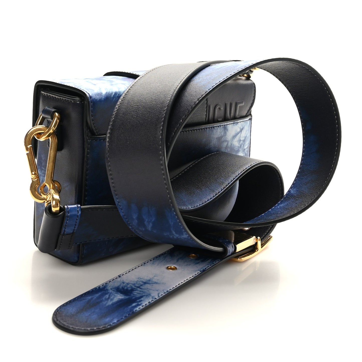 Calfskin Tie Dye 30 Montaigne Box Bag Multicolor