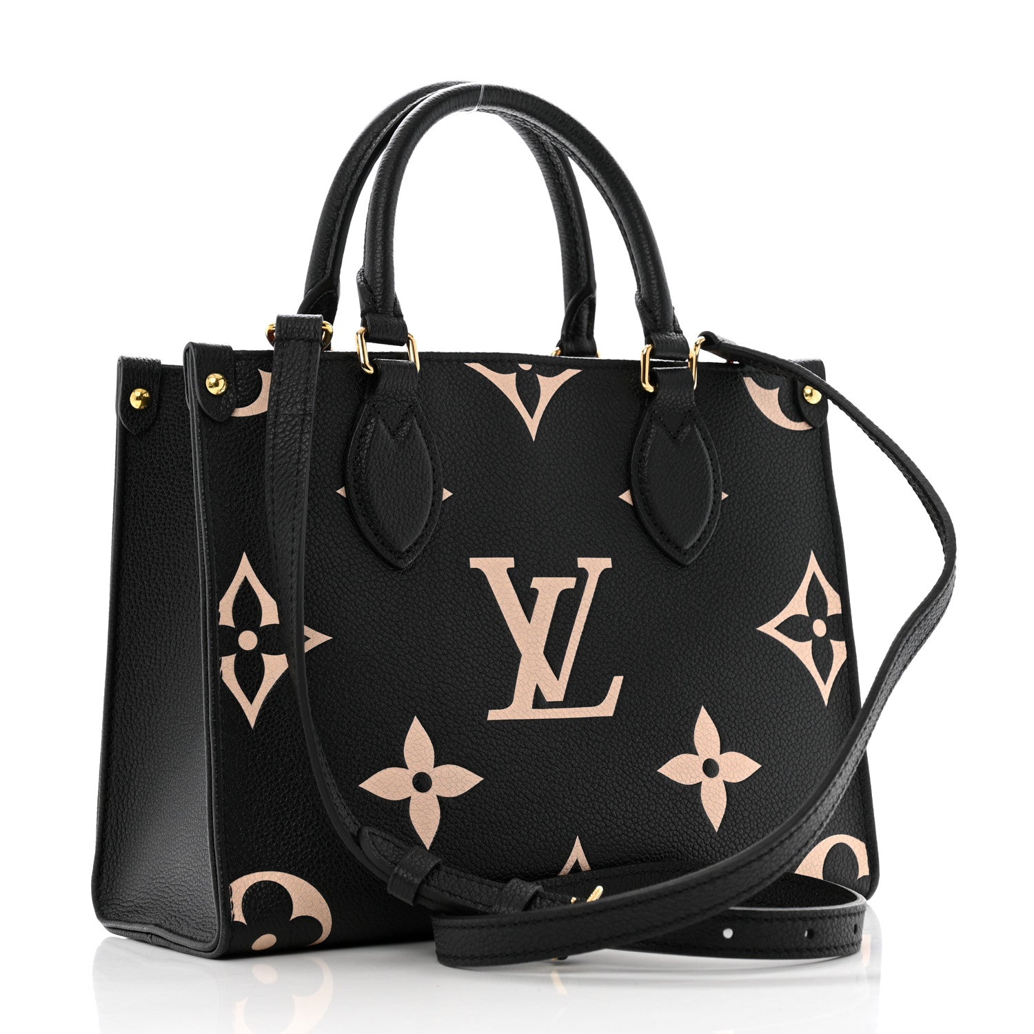 Louis Vuitton Empreinte Monogram Giant Onthego PM Black Beige 3 of 12