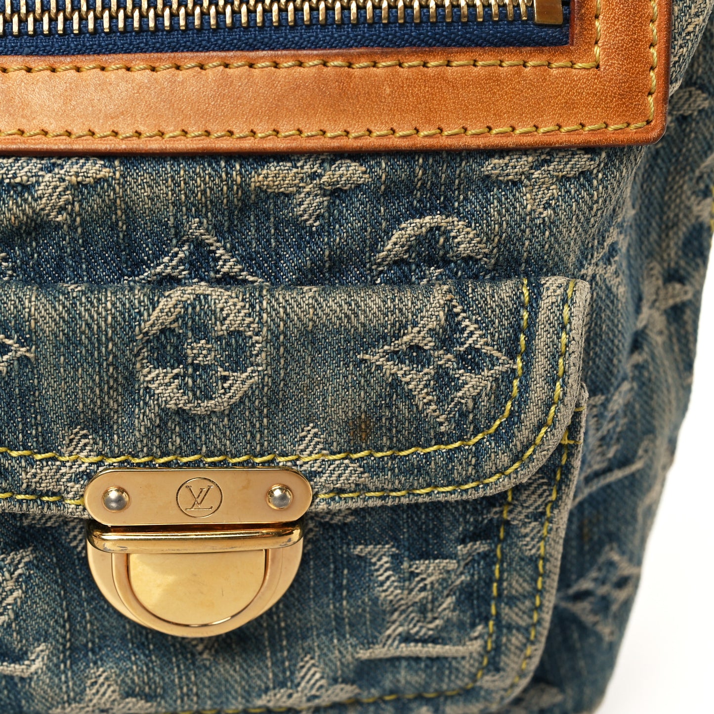 Monogram Denim Baggy PM Blue
