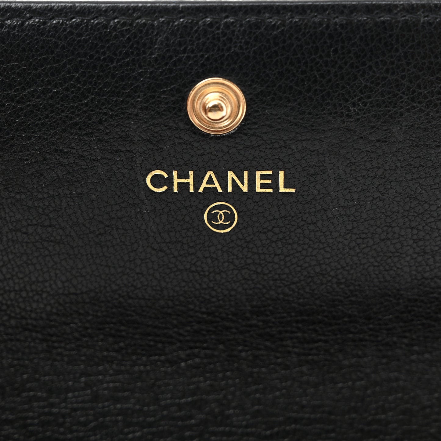 Lambskin Quilted Chanel 19 Flap Wallet Black