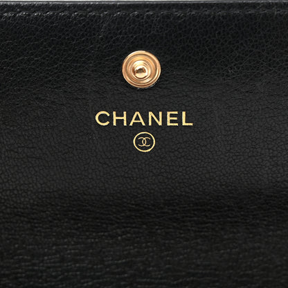 Chanel Lambskin Quilted Chanel 19 Flap Wallet Black 6 of 11