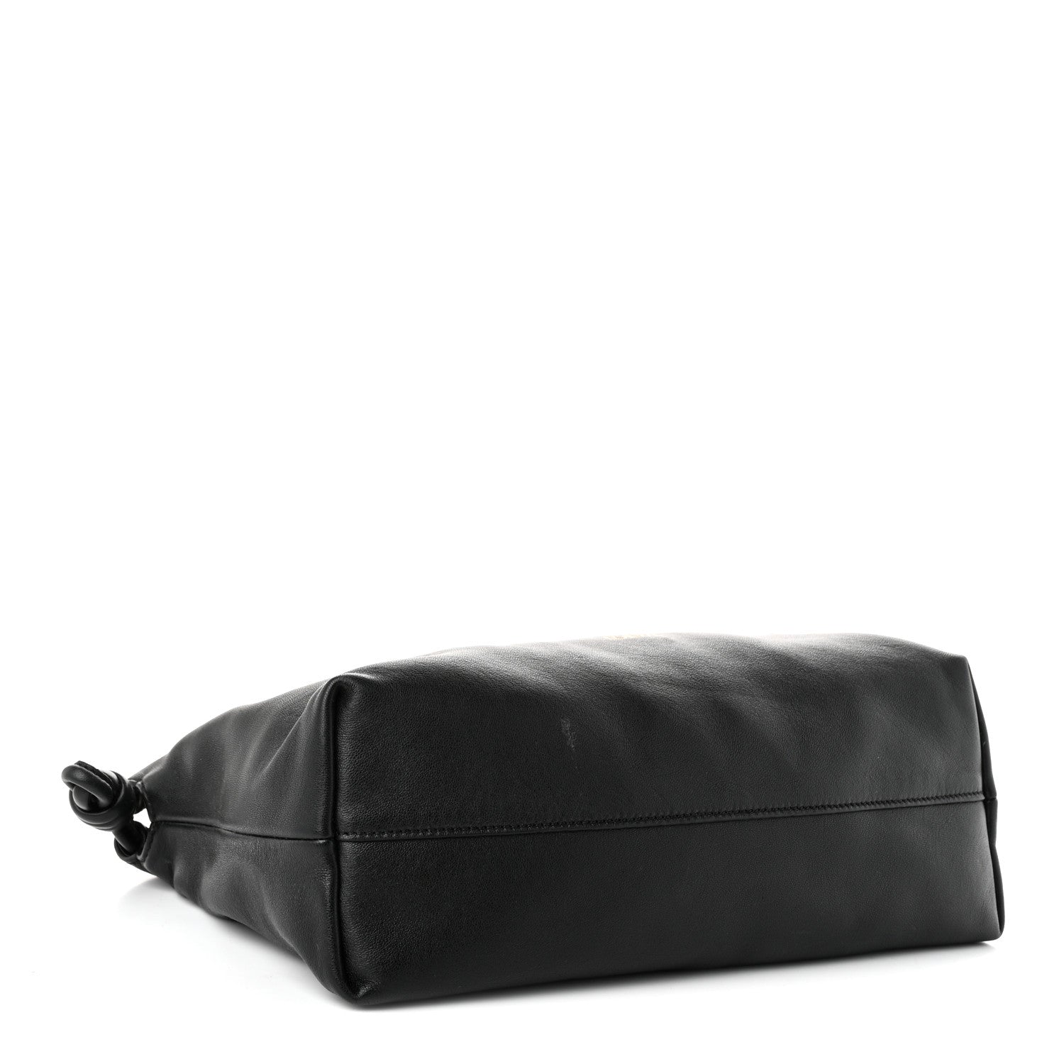 Loewe Mellow Nappa Medium Donut Chain Flamenco Knot Clutch Black 3 of 9