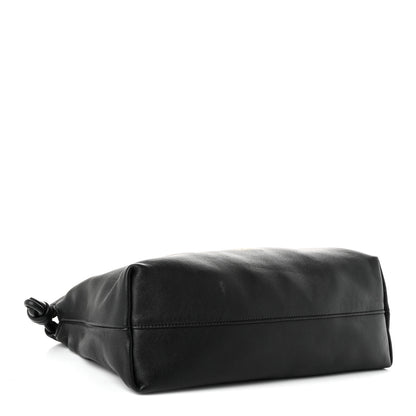 Loewe Mellow Nappa Medium Donut Chain Flamenco Knot Clutch Black 3 of 9