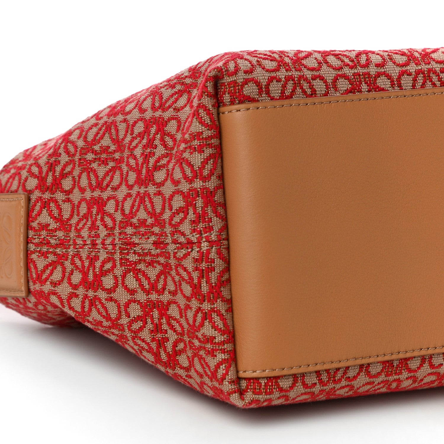 Loewe Jacquard Anagram Calfskin Small Cubi Bag Red Warm Desert 11 of 12