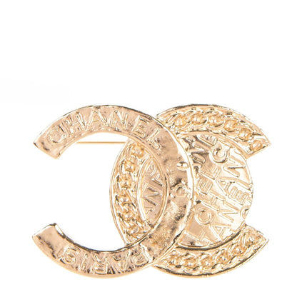 Chanel Large CC Brooch Gold 1 of 5