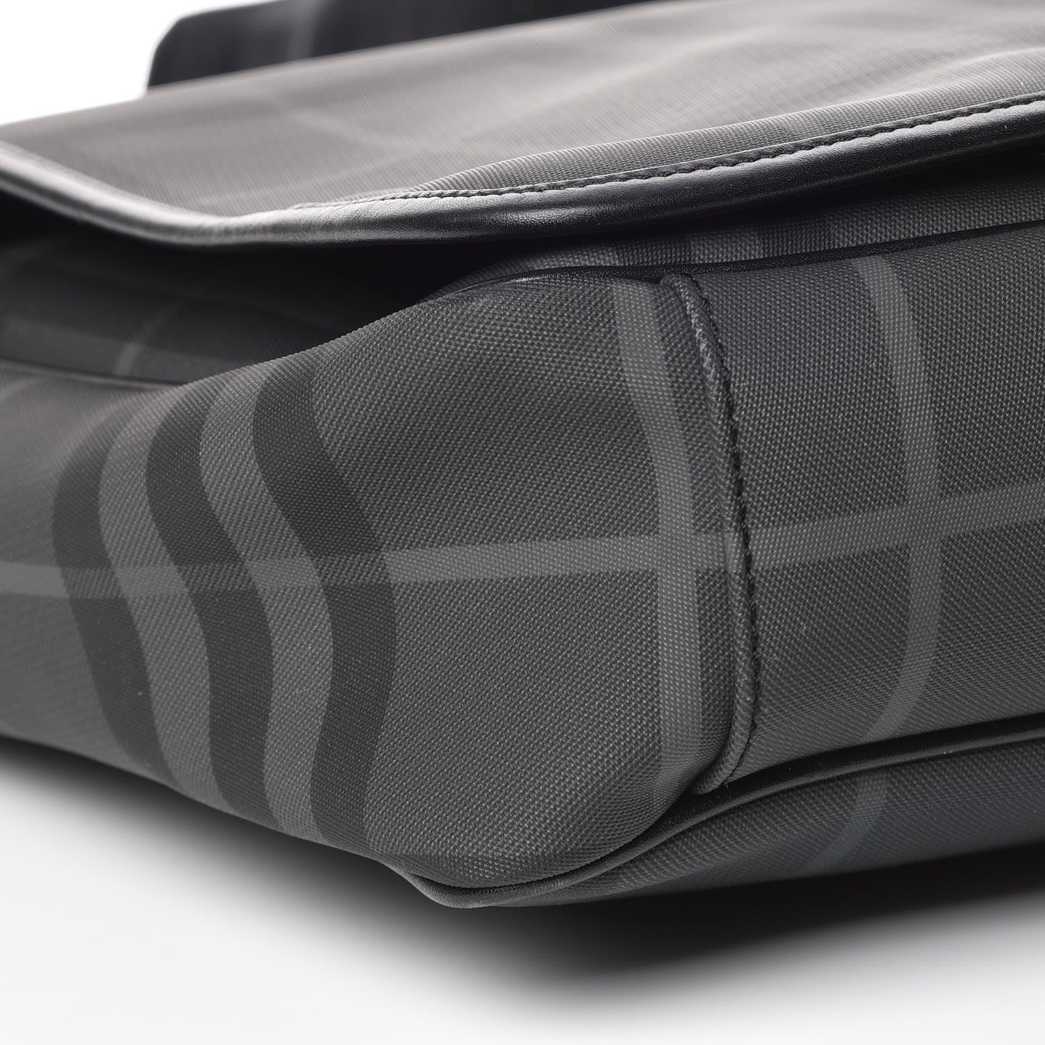 Burberry Nylon Smoked Check Messenger Bag 11 of 12