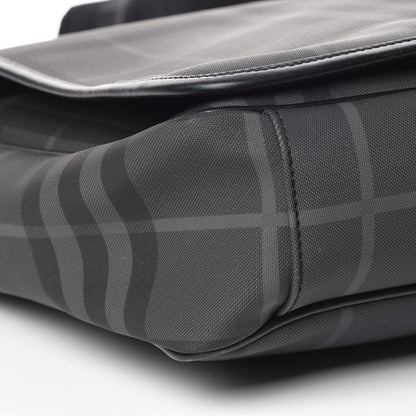 Burberry Nylon Smoked Check Messenger Bag 11 of 12