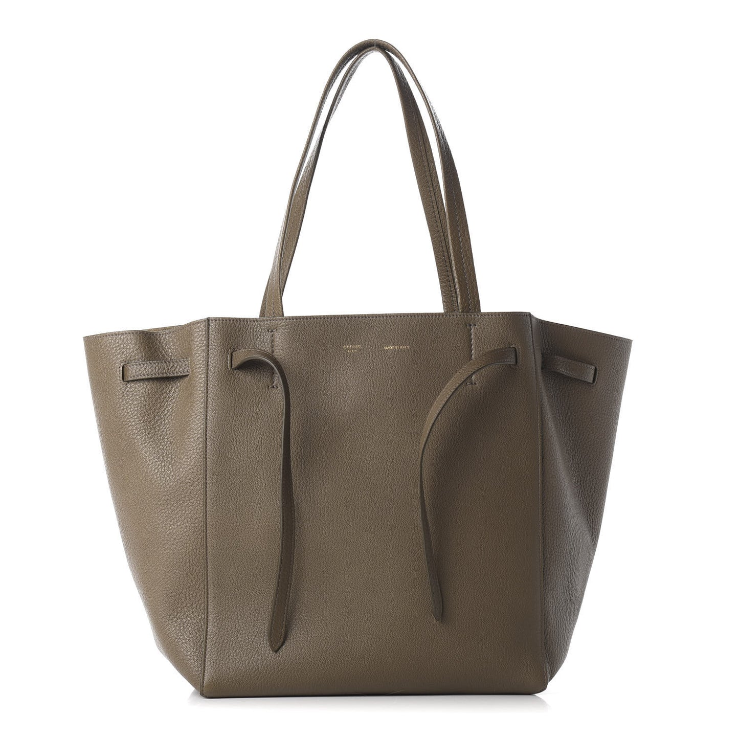 Soft Grained Calfskin Small Belt Cabas Phantom Taupe