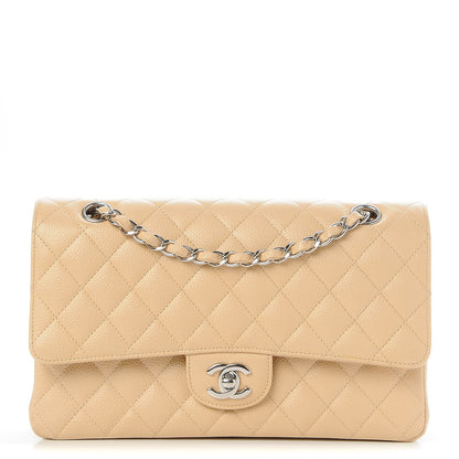 Chanel Caviar Quilted Medium Double Flap Beige Clair 1 of 9