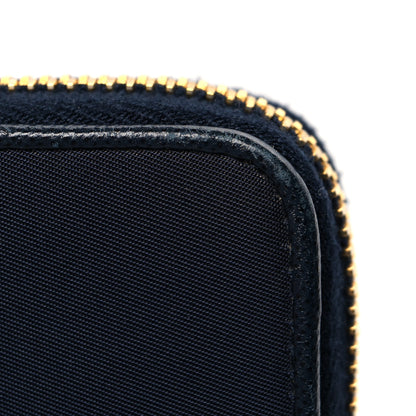 Prada Tessuto Nylon Metal Zip Around Wallet Bleu 12 of 12