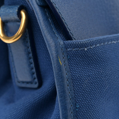 Prada Canapa Cinghiale Flap Tote Royal 13 of 13