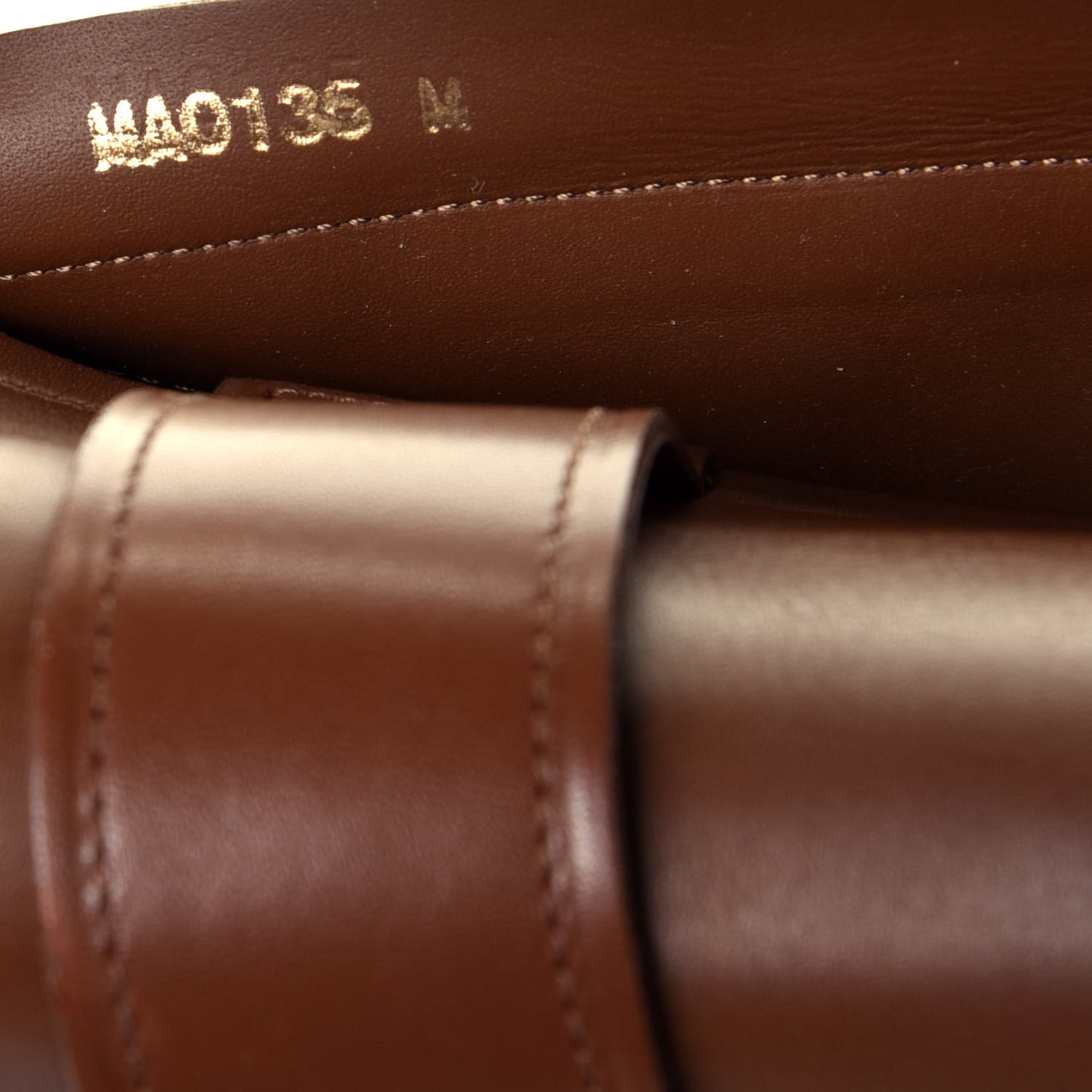 Calfskin Belted Ankle Boots 37 Cognac